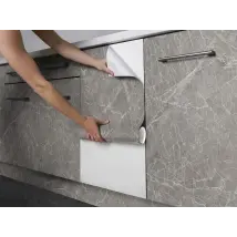 Adhesivo decorativo contemporáneo de mármol gris