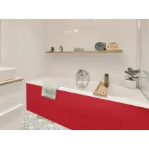 Azulejos - Papier autocollant rouge mat