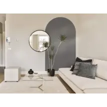 Arche - Papel adhesivo para muebles gris ceniza mate
