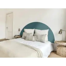 Media caña - Adhésif décoratif bleu canard mat