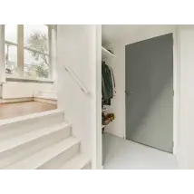 Porte - Film adhésif décoratif vert de gris satin 3D