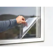 Vinilo electrostático transparente para protección temporal