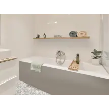 Azulejos - Adhésif décoratif gris ultramat