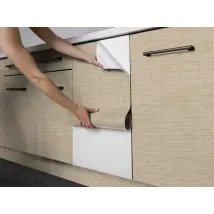 Vinilo adhesivo tejido fino beige efecto decorativo