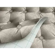 Adhesivo para muebles de tela acolchada beige