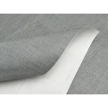 Adhesivo de tejido en espiga blanco y negro