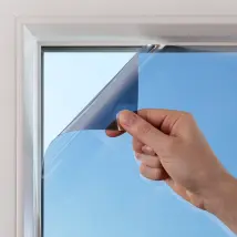 Película electrostática 2 en 1, metálica de calor y opuesta a la plata
