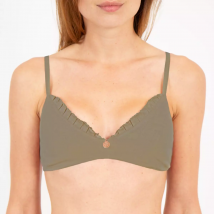 Soutien-gorge Triangle à volants coton bio et teinture végétale...