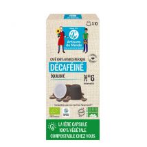Artisans Du Monde - Capsules Cafe Deca Bio 50g X10 Capsules - Cafés