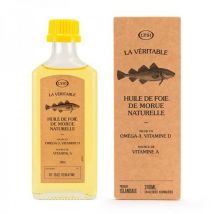 Fee Natura - Huile de Foie de Morue naturelle - 240 ml - Lysi . - Complément alimentaire - Vision