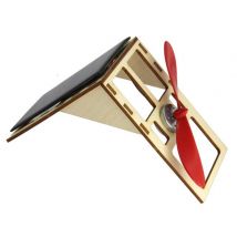 La Boutique Solaire - Kit Mini Ventilateur Solaire Sur Support Bois - Maquettes