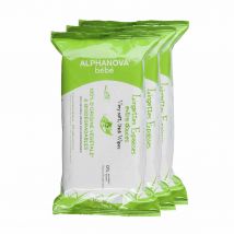 Alphanova - Lot De 3x60 Lingettes Peaux Normales Et Sensibles Alphanova Cosmo