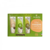 Trio de masques à l'Argile - 3x30 g - Argiletz
