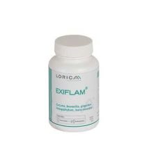 Laboratoire Lorica - Exiflam extrait de curcuma, boswellia, gingembre et bromélaïne - Complément alimentaire - Antioxydants