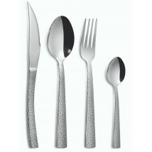 Bloumi - Ménagère 24 Pièces Cheese Inox 18% 3 Mm Martelé Comas - Couverts