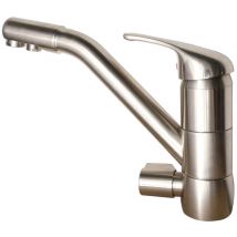 Aqua-techniques - Robinet Mitigeur 3 Voies Classique Inox Satiné - Traitement de l'eau