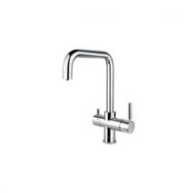 Aqua-techniques - Robinet Mitigeur 3 Voies Gugliemi Coudé Satiné - Traitement de l'eau