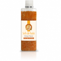 Arc En Sels Cosmétiques Bio, Éthique Et Engagée - Sels De Bain - Mangue Papaye 450gr - Gommages & Exfoliants