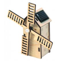 La Boutique Solaire - Maquette Mini Moulin Hollandais Solaire En Bois - Maquettes