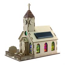 La Boutique Solaire - Maquette Eglise Solaire En Bois - Maquettes