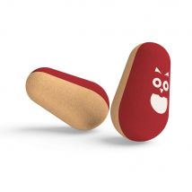 Oak Forest - Sac En Liege - Culbuto Hibou En Liege Rouge - Jouet À Bascule En Liege - Jouets en bois