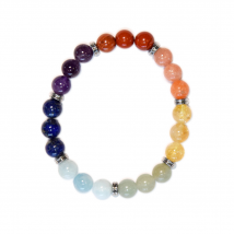 Bracelet 7 Chakras Mix Perles rondes 8 mm