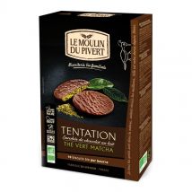 Le Moulin Du Pivert - Biscuits Tentation Au Chocolat Au Lait Et Thé Vert Matcha Bio &