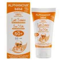 Alphanova - Lait Solaire Bio Bébé Indice 50+ - 50g -alphanova Sun - Produits solaires