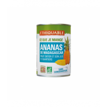 Ethiquable - Ananas Entier Et Son Jus Bio & Équitable - Compotes & Purées de fruits en conserve