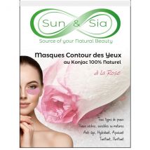 Sun&sia - Masque Pour Le Contour Des Yeux Au Konjac Enrichi À La Rose - Contour des yeux