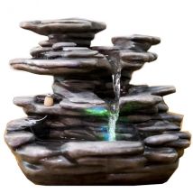 Zen'light - Fontaine D'Intérieur Déco Nature Guilin Avec Eclairage Led - Objets de décoration