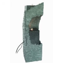 Zen'light - Grande Fontaine B-side Avec Eclairage Led Pour Jardin Ou Terrasse - Objets de décoration