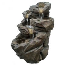 Zen'light - Grande Fontaine Niagara Avec Eclairage Led Pour Jardin Ou Terrasse - Objets de décoration