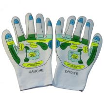 Sun&sia - Gants Spa Réflexologie Adoucissants Réutilisables - Matériel & accessoires de relaxation