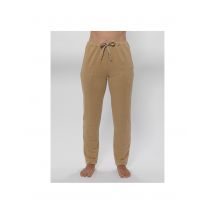 Pantalon femme 100% jersey de lin, sand