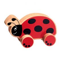 Artisans Du Monde - Coccinelle A Roulettes En Bois