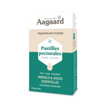 Aagaard Propolis - Pastilles Pectorales Sans Sucre - 30 Pastilles - Aagaard Propolis - Complément alimentaire - Allergies