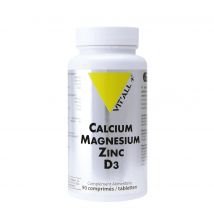 Pleine Forme - Calcium Magnésium Zinc D3- 90 comprimés-Vit'all+ - Complément alimentaire - Défenses immunitaires