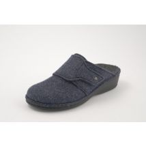 FINN COMFORT Feutre Sabot Classic Darkblue talon 25 mm - cousue main