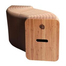 Stooly - Banc Extensible Marron Pour 6 Personnes - Mobilier écologique