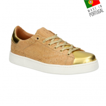 Chaussures en liège - Baskets en liège naturel version dorée