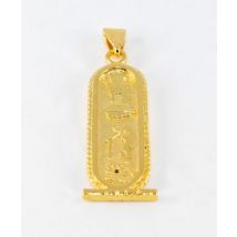 Pendentif cartouche égyptienne plaqué or