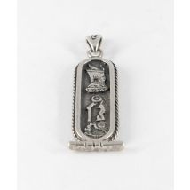 Pendentif cartouche égyptienne argent massif