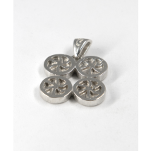 Pendentif argent massif symbole de la chance