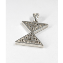 Pendentif argent massif symbole de l'équilibre du ying et du yang