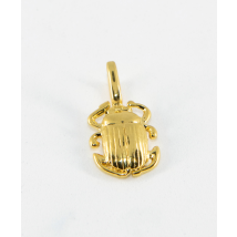 Pendentif Scarabée d’équilibre plaqué or