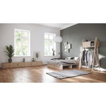 Europe & Nature - Lit Extensible - Bois Massif - 160x190 Ou 160x200 - Mobilier écologique
