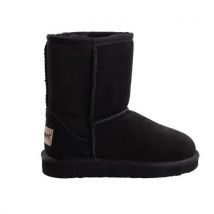 Maison Joseph - Bottes Enfant Cuir Fourrées Mouton Noir - Mode prêt à porter Enfant