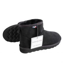 Bottes Mini fourrées 100% mouton Noir