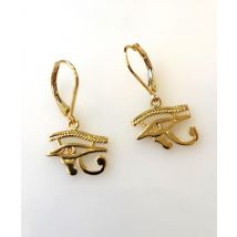 Boucles d’oreilles L’Oeil Horus plaqué or